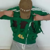 Aeropostal track top destroyed
